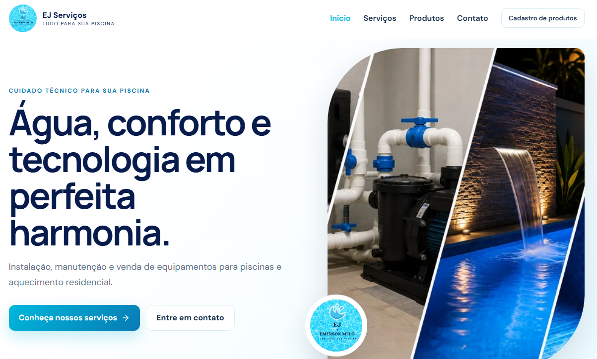 Espaço reservado para captura de tela: EJ Serviços